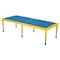 Vestil Adj. Steel Stand, 10-1/2-16-1/2 H, 24 x 60, 10.5 Overall Height, Steel, Yellow AHT-H-2460 - alternate 4